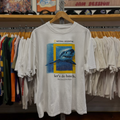 2000s National Geographic Great White Shark Washed White Tee