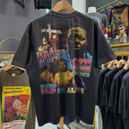 90s Thug Poetry Forever - B.I.G & 2Pac Memorial Rare Washed Black Rap Tee
