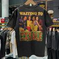 1995 Waiting To Exhale 'Whitney Houston' Rare Washed Black Rap-Tee