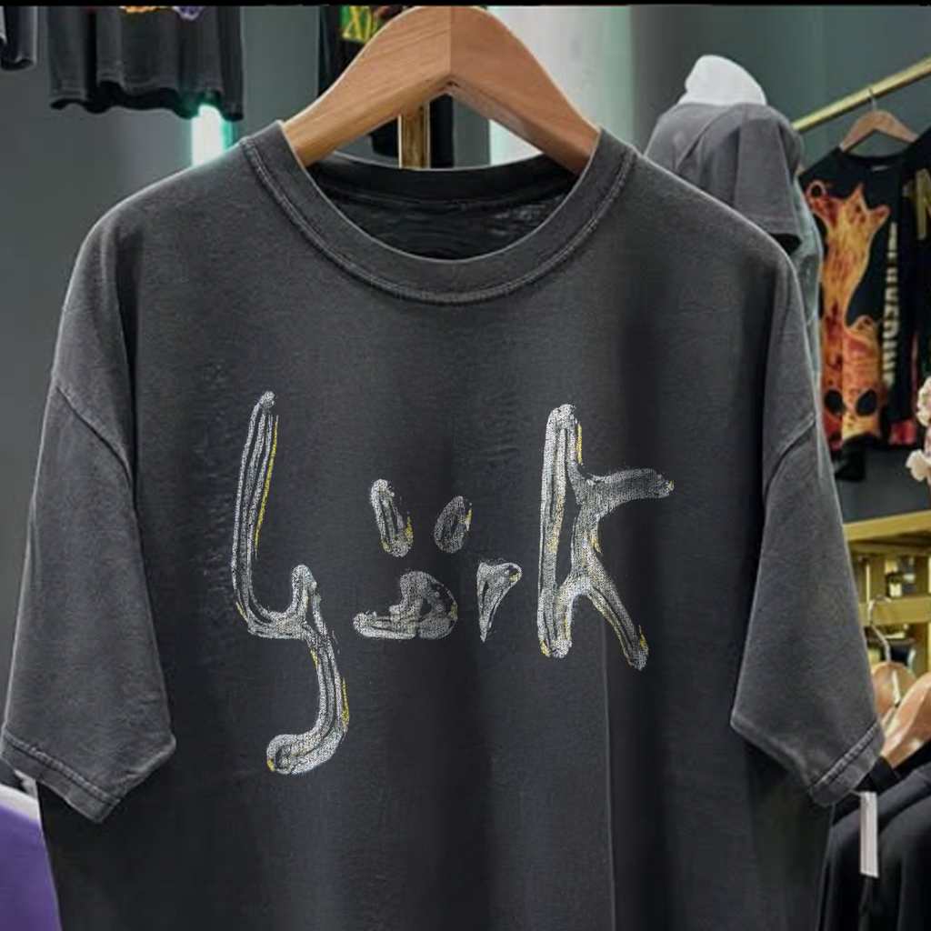 1993 Bjärk 'Acclaimed Single' Promo Rare Washed Black T-Shirt