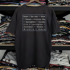 1992 Alice In Chains Broken Foot Xray Washed Black Tee