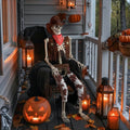 CrypticCrops Yescom Halloween 5.6Ft Life Size Skeleton Cowboy Detailed Costume Outdoor Indoor Haunted House Props Decor 2026