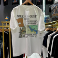 1991 Bootleg Bart Goes To War Rare Washed White T-Shirt
