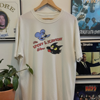 1990 The Itchy And Scratchy Show Washed White Tee