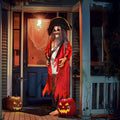 6ft Halloween Animated Animatronic Decoration Creepy Pirate w/ Pre-Recorded Screaming