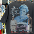 1997 Diana Princess Of Wales Grail Washed Black Rap T-Shirt
