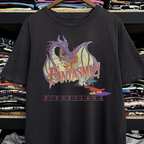 90s Fantasia 'Fantasmic' Disneyland Washed Black Tee
