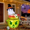 CrypticCrops Thanksgiving Inflatable Turkey 5FT Blow up Outdoor Thanksgiving Inflatables Decoration with LED Lights for Holiday Party Yard Garden