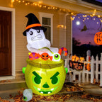 CrypticCrops Thanksgiving Inflatable Turkey 5FT Blow up Outdoor Thanksgiving Inflatables Decoration with LED Lights for Holiday Party Yard Garden