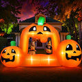 8.5FT Halloween Inflatable,Pumpkin Photo with Lights for Party Yard Decorations