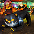 Halloween Inflatable 6 FT Black Cat Inflatable Moving Head, Scary Halloween Decorations Black Cat with LED Lights Built-in, Halloween Outdoor Decorations Clearance for Holiday/Party/Yard/Garden