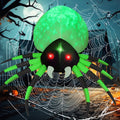Halloween Inflatable 8 FT Halloween Blow Up Spider, Halloween Inflatables Spider Giant Spider Inflatable with LED Lights Built-in, Outdoor Halloween Decorations Clearance for Halloween/Holiday