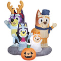 Halloween Inflatable and Family Scene, 5.5 ft Tall, Multi
