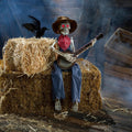 39" Animated Skeleton Playing Banjo Decoration