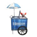 I Scream Clown Cart Halloween Animatronic with Lights & Lunge, 6-ft