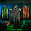 3 Pack Halloween Hanging Ghosts,Scary Skeleton Ghosts Grim Reapers Decorations for Halloween Indoor Outdoor Yard Home Decorations