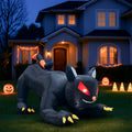 4.5' Halloween Inflatables Outdoor Halloween Decoration Giant Cat Blow up Decor