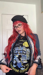 Rare Mickey Haunted Mansion Washed Black Tee