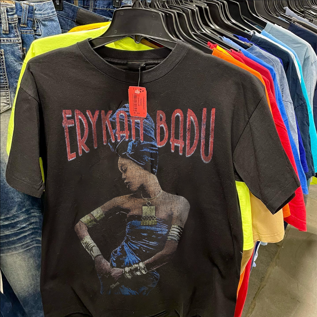 Erykah Badu 2001 Tour Washed Black T-Shirt