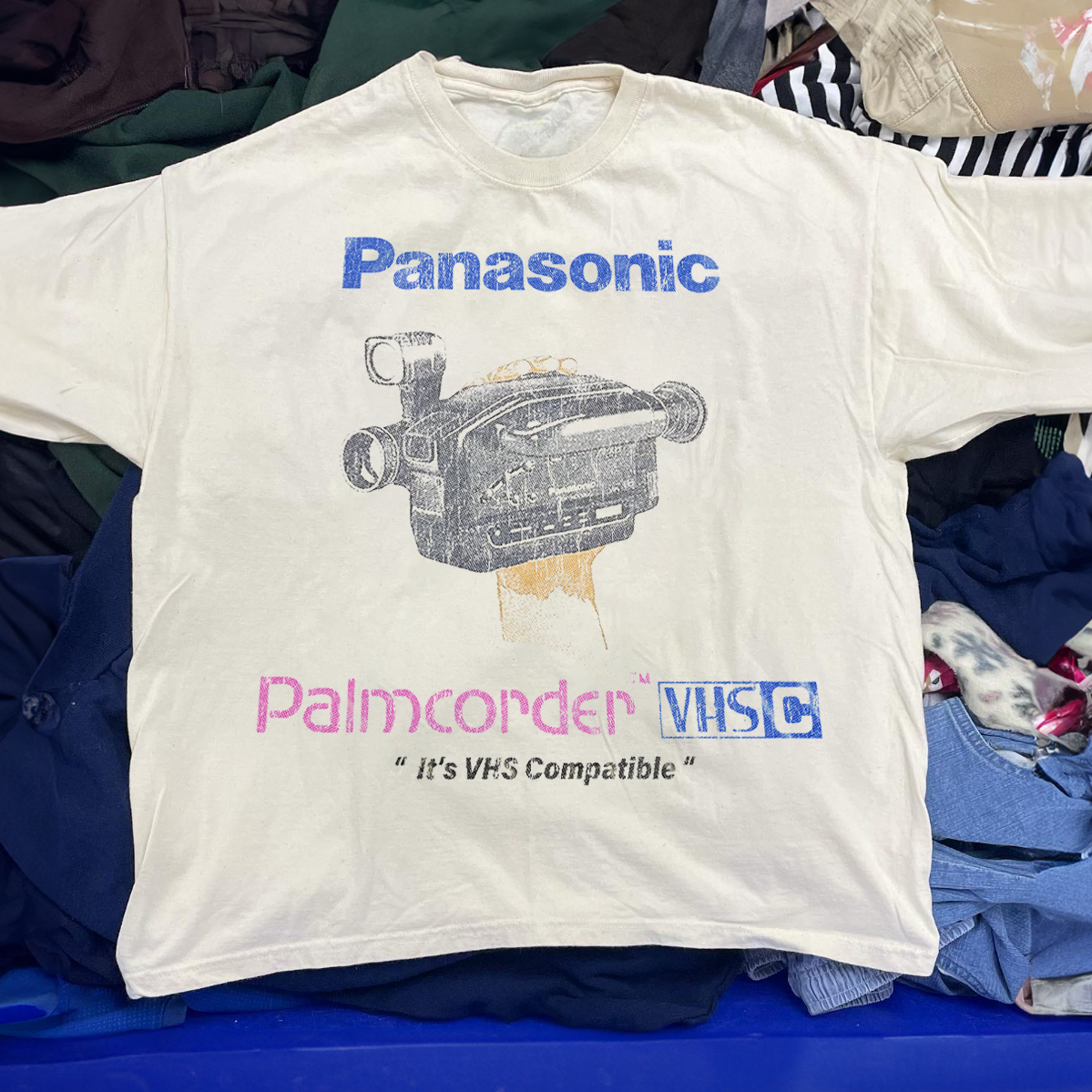Panasonic VHS Palmcorder Promo Tee White