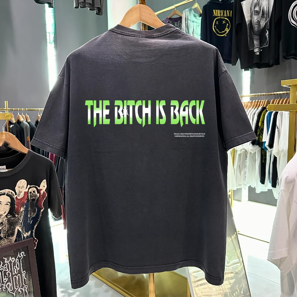 Alien 3 The Bitch Is Back 1992 Promo Vintage Washed Black T-Shirt