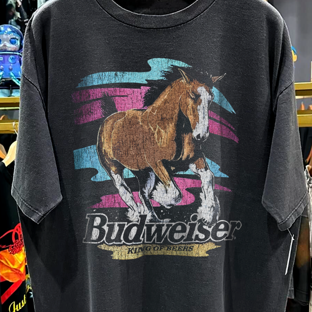 99 Stallion Vintage Washed Black T-Shirt