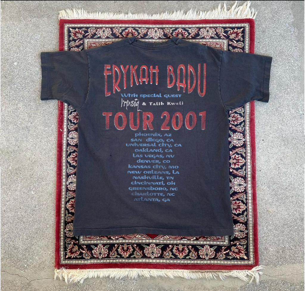 Erykah Badu 2001 Tour Washed Black T-Shirt