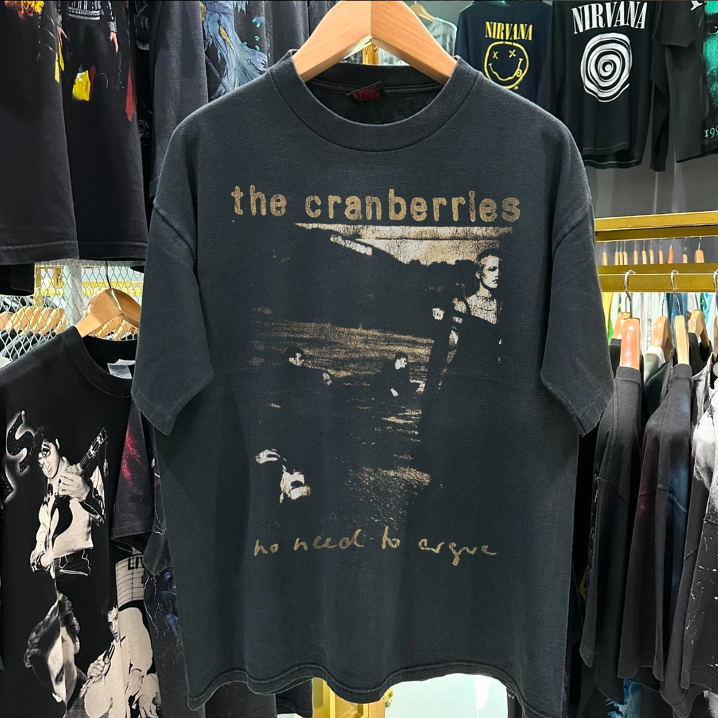 The Cranberries - No Need To Argue 1995 World Tour - Black Washed T -Shirt