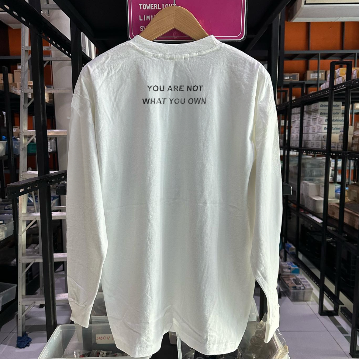 This Is Not A Fugazi Tshirt Longsleeve White Tshirt