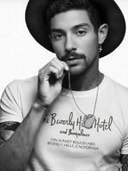 90s Beverly Hills Hotel & Bungalows Rare Washed White T-Shirt