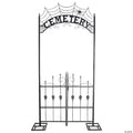 Halloween Cemetery Archway Gate 8.5 Ft Haunted House Graveyard Entrance Prop