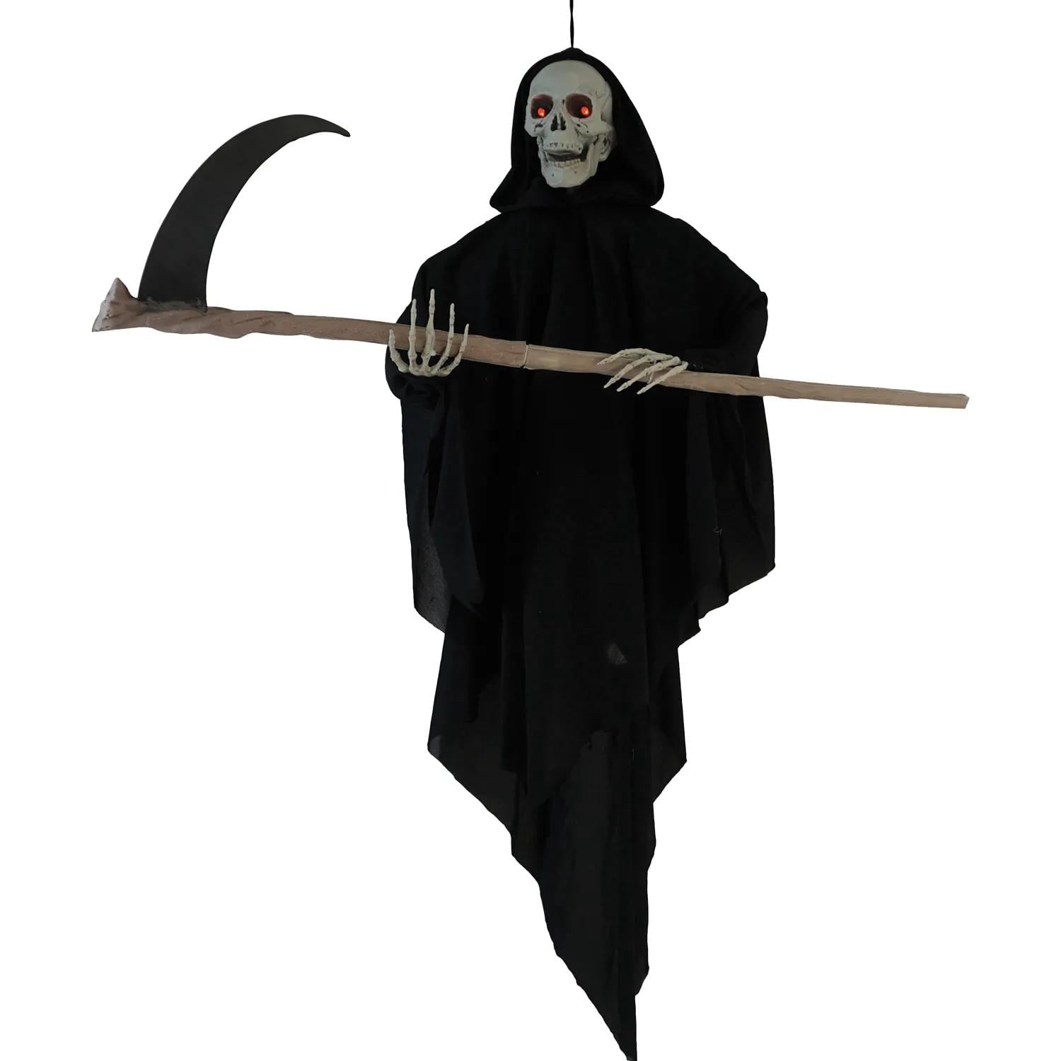 Sunstar Reaper Light-Up Animated Hanging Halloween Decoration - 36 in