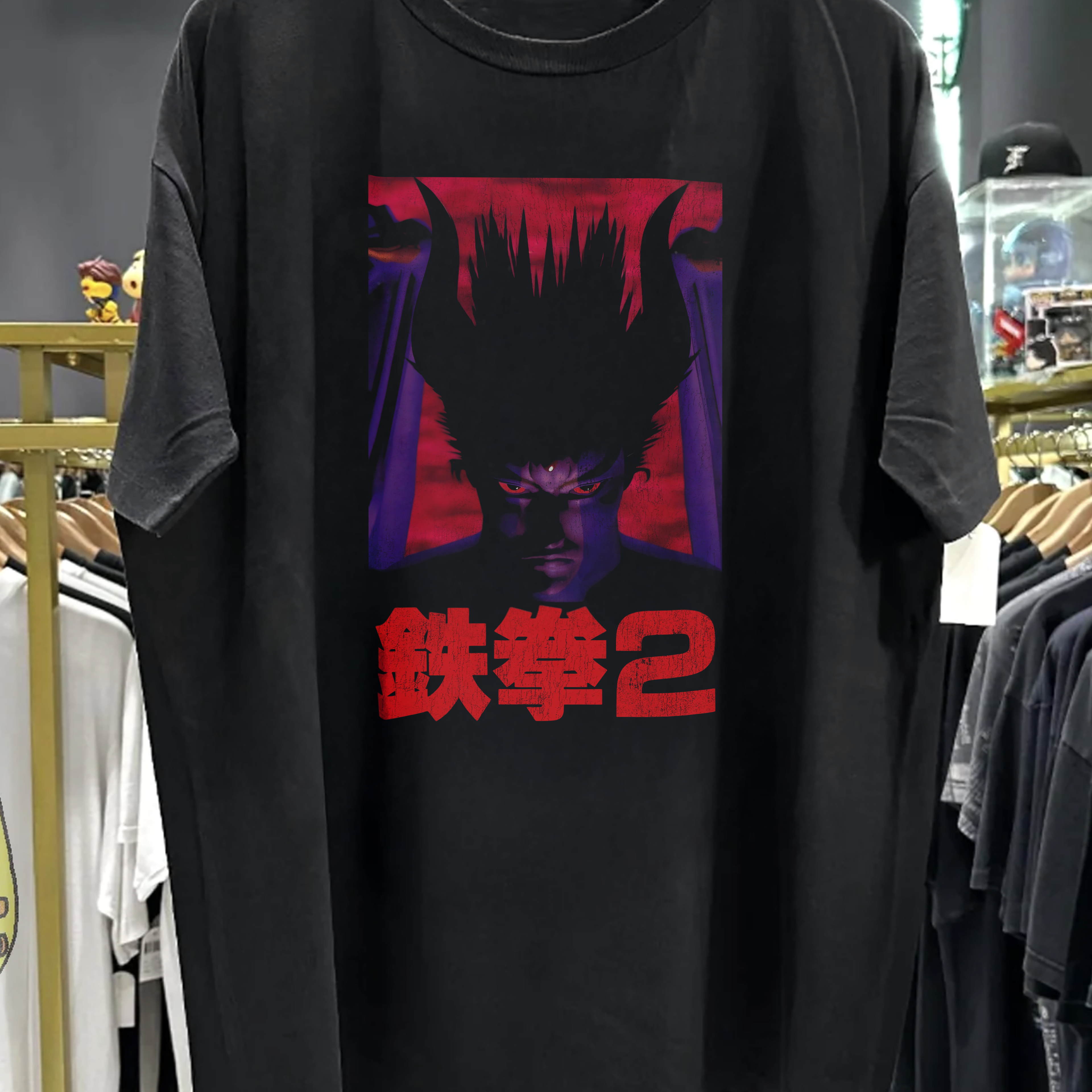 90s Tekken 2 Promo Washed Black Tee