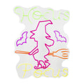 Witch Sign Multicolor Halloween Décor with Neon LEDs, 1.9-Ft