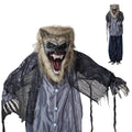 7FT Halloween Animatronic Werewolf w/ Werewolf Barking Sound The Sound Activated Halloween Prop