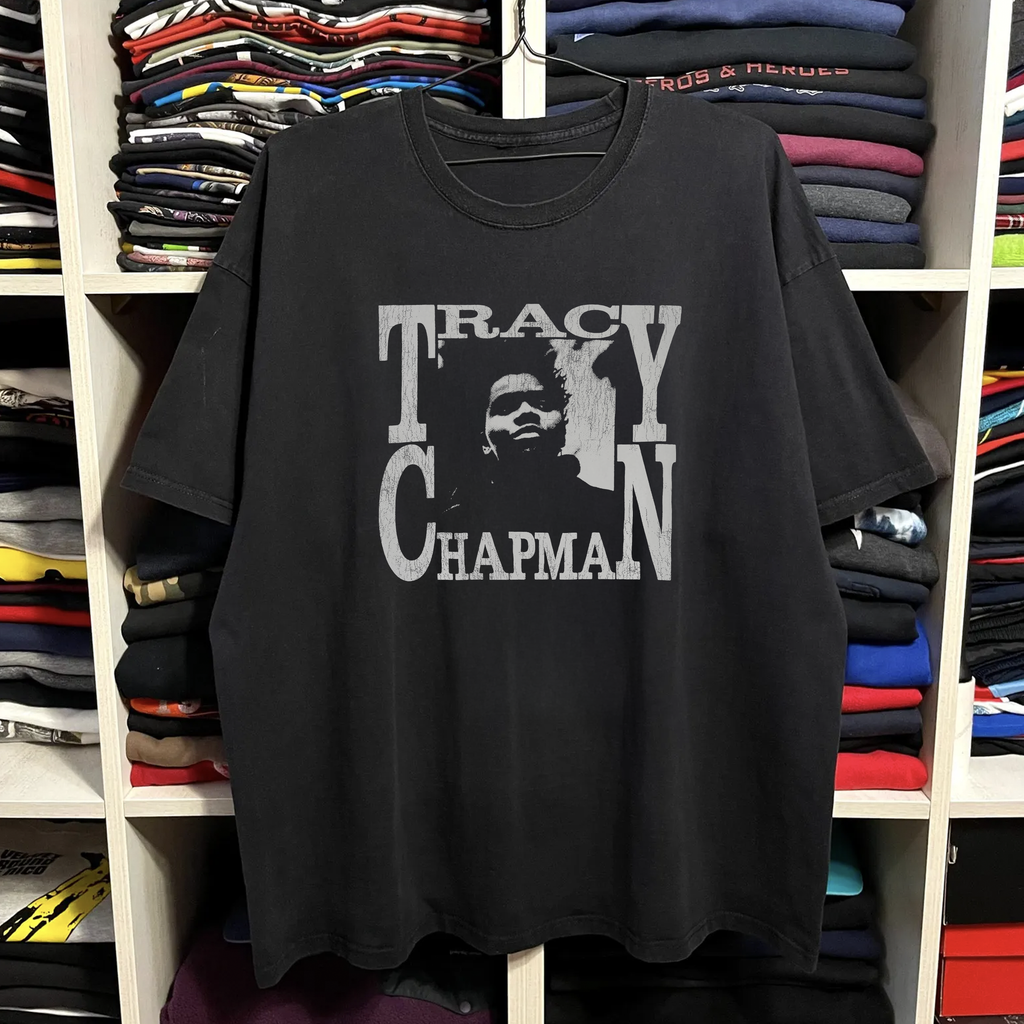 Rare Tracy Chapman Washed Black Tee