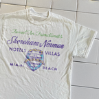 90s Shoreham Norman Hotels Rare White T-Shirt