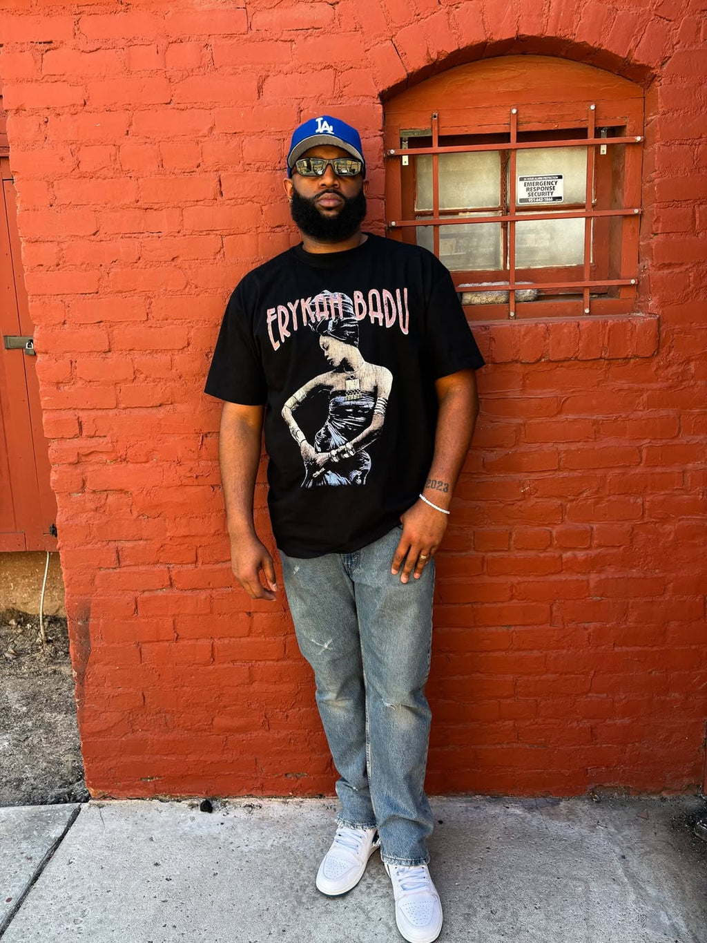 Erykah Badu 2001 Tour Washed Black T-Shirt