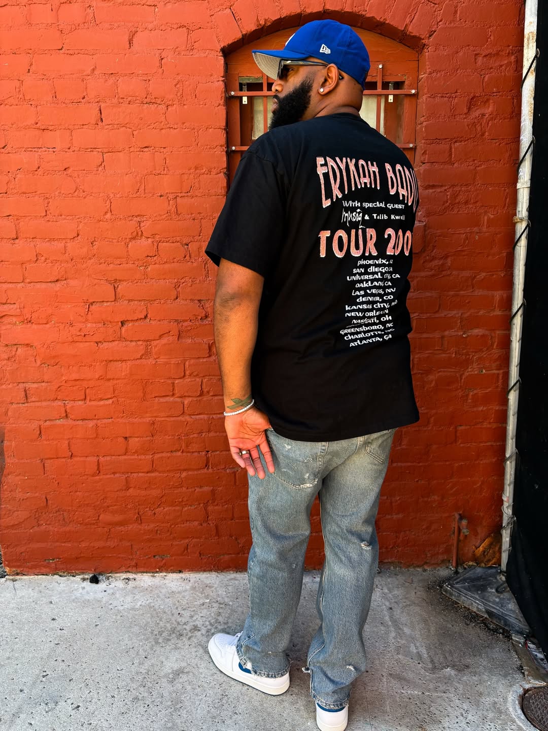 Erykah Badu 2001 Tour Washed Black T-Shirt