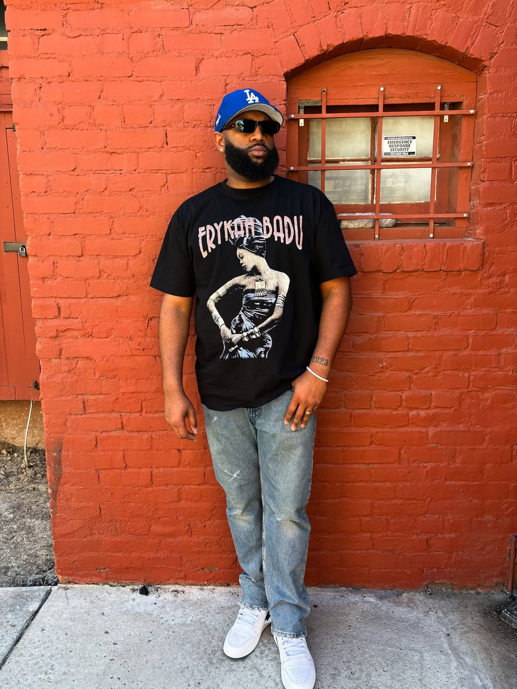Erykah Badu 2001 Tour Washed Black T-Shirt