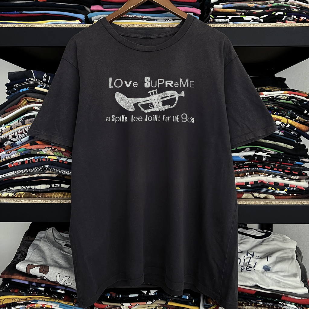 90s Spike Lee Love Supreme Washed Black Tee