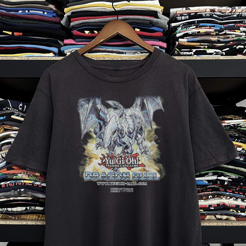 Rare Yugioh Dragon Duel TCG Tournament Washed Black Tee