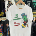 Let Your Conscience Be Your Guide Heavyweight White T-shirt