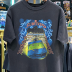90s Tower Of Terror Hollywood Hotel Rare Washed Black T-Shirt