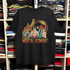 Mortal Kombat Characters Washed Black Tee
