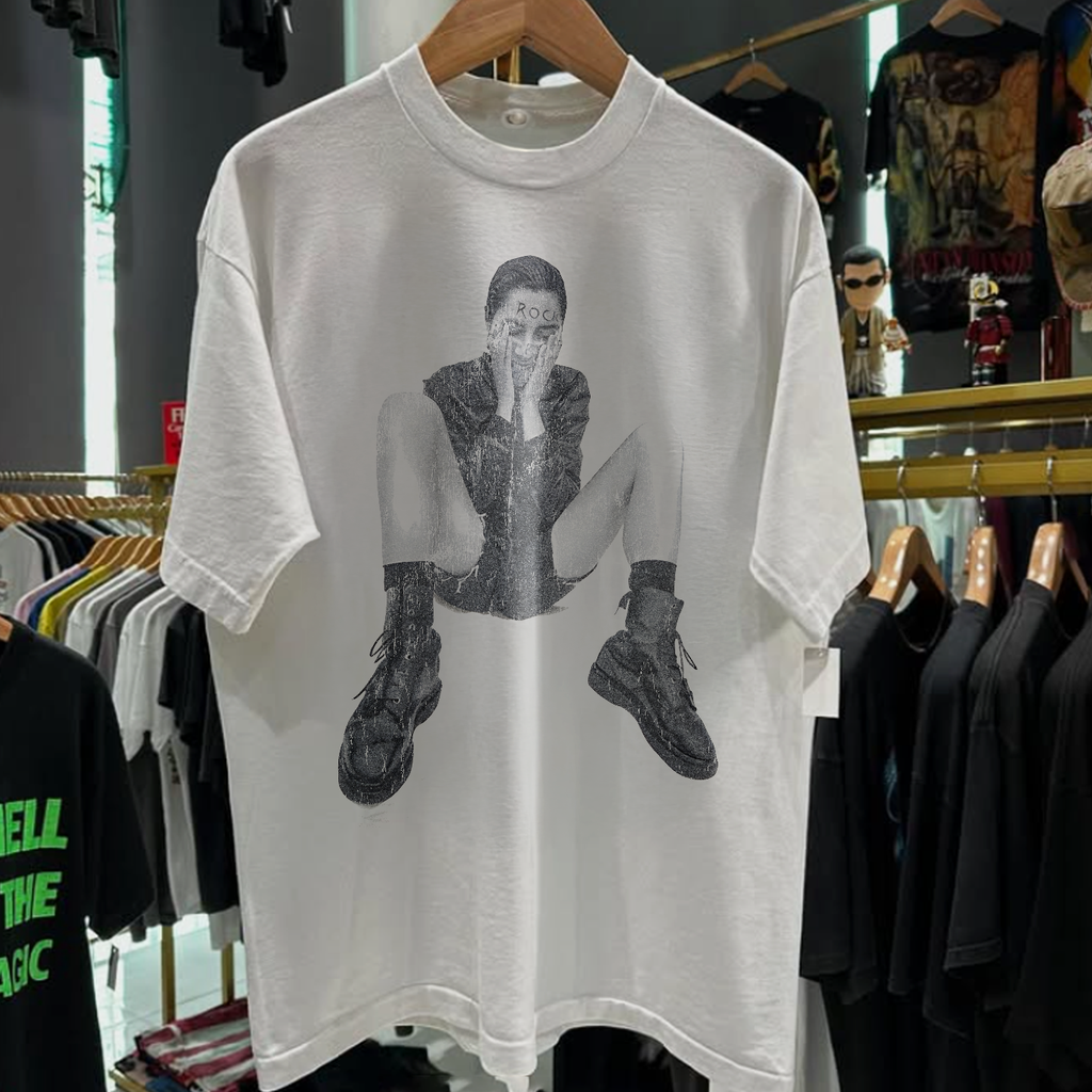 1992 Pj Harvey 'Dry' Rare Washed White T-Shirt
