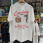 90's Canter'S Deli 'Fairfax' Rare Washed White T-Shirt