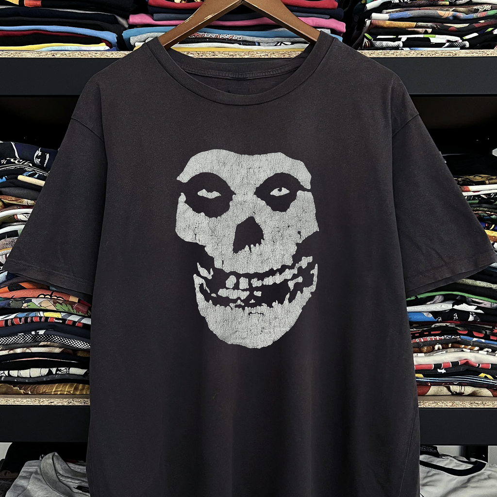 80s Misfits Crimson Ghost Washed Black Tee