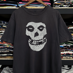 80s Misfits Crimson Ghost Washed Black Tee