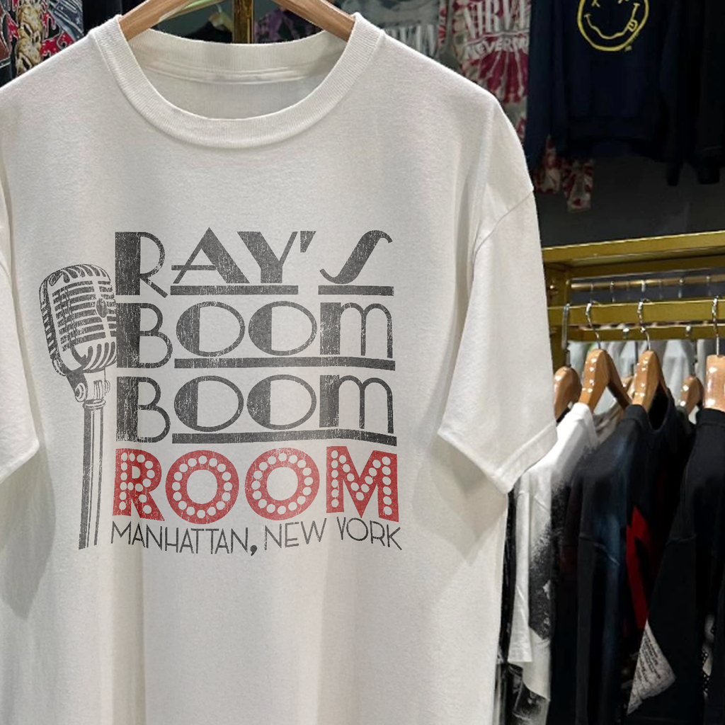 90s Boom Boom Room NY Rare Washed White T-Shirt